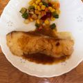 こよりんりん's cooksnap of when they made ポン酢で味付け＊簡単タラのムニエル＊.