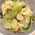さくあさママ's cooksnap of when they made 鶏がらで簡単！青梗菜とウインナーの卵炒め.