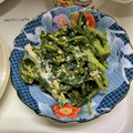ヒメスミレ's cooksnap of when they made 大根の葉（青菜でも）と竹輪の卵とじ.