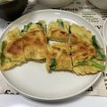 スイスおじさん☆'s cooksnap of when they made 米粉で作るキムチチヂミ.