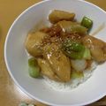 ピンクのたまご's cooksnap of when they made 簡単！鶏胸肉で柔らか♪焼き鳥丼.