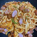 虹空ゆちゃ's cooksnap of when they made うどんde簡単ナポリタン.