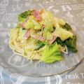 ＠迷子＠'s cooksnap of when they made 簡単♫春キャベツとベーコンのパスタ♫.