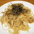vabochan's cooksnap of when they made ✿簡単和風きのこスパゲッティー✿.