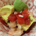 bonnet's cooksnap of when they made ★海老とアボカドとトマトのセビーチェ★.