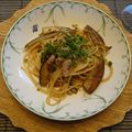 melmarilyn's cooksnap of when they made ナスとツナ缶の和風パスタ.