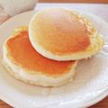 おこめ好き♡゜'s cooksnap of when they made ふわふわ小松菜の米粉パンケーキ.