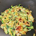 ななめめ's cooksnap of when they made 米粉でカリふわ！簡単チーズチヂミ.