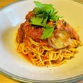 こぐまちゃんの嫁's cooksnap of when they made ナスとツナのピリ辛トマトパスタ.
