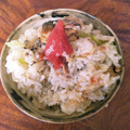 桜咲く。's cooksnap of when they made 【無骨】鯖缶キャベツと梅の炊き込みご飯.
