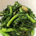 milsalud's cooksnap of when they made 春菊のガーリック炒め♪匂いも減ります！.
