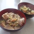 きらり流れ星's cooksnap of when they made ちゃんこ風豚汁.