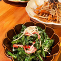 イシポン's cooksnap of when they made 菜の花とカニカマのからし和え.
