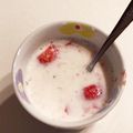 ゆいら💕's cooksnap of when they made 苺で作るストロベリーみるく.