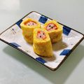 キンプリ's cooksnap of when they made リンゴになったカニカマ卵焼き.