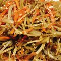 yukimei2's cooksnap of when they made 箸が止まらない♡人参ごぼうの甘辛きんぴら.