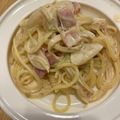 IKUSHIO's cooksnap of when they made 簡単☆生クリーム消費＊海苔クリームパスタ.