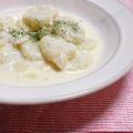 もすろー's cooksnap of when they made じゃがいもニョッキのチーズソース♪.