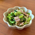 まなポコ's cooksnap of when they made 小松菜ともやしとベーコン炒め（中華あじ）.