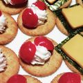 まぶたん's cooksnap of when they made 桜ん坊の種取り☆カナッペ♪.