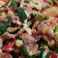 RMNT's cooksnap of when they made エリンギ入りのニラ豚卵炒め♬.