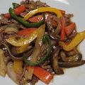 きょろましゃ's cooksnap of when they made 牛肉とナスのカラフル炒め.