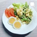 はなちゃん．T's cooksnap of when they made 簡単！ロマネスコのたまごサラダ.