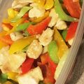 ame-ikuru's cooksnap of when they made 鶏むね肉とパプリカとセロリの炒め物.