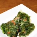 yamamiso's cooksnap of when they made 春菊の米粉チヂミ＊卵＆グルテンフリー.