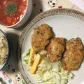 ひろみつばち's cooksnap of when they made お弁当にも！豆腐ハンバーグ.