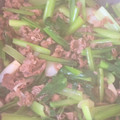 ぼくすんあ's cooksnap of when they made 旨辛＊小松菜と牛肉の炒め物.