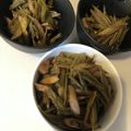 まめはっぱ's cooksnap of when they made 春の香り♪緑鮮やか！簡単☆葉牛蒡きんぴら.