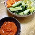 °＊maico＊°'s cooksnap of when they made パリパリキャベツのピリ辛ごまディップ.