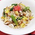 クック40IE82☆'s cooksnap of when they made アスパラとちりめんじゃこの炒飯❀.