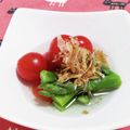 クック40IE82☆'s cooksnap of when they made アスパラとミニトマトのお浸し.