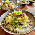 Superlittleboo's cooksnap of when they made 豚肉と白菜の煮込み蕎麦.