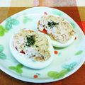 龍青空ママ's cooksnap of when they made ゆで卵de簡単おつまみ☘️ツナカレー.