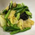 YUZU8120's cooksnap of when they made 小松菜とキャベツのサッと茹で＊海苔和え＊.
