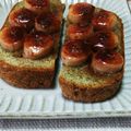 ぱふ's cooksnap of when they made 無限に食べられる◆ミロバナナトースト◆.