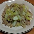 55才のおじさん's cooksnap of when they made 白菜と豚肉の白だし炒め.