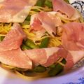 ミッキーク♪'s cooksnap of when they made 簡単に！菜の花と生ハムのスパゲッティ.