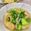 momoetsu's cooksnap of when they made 菜の花と厚揚げの煮びたし.