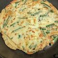 かっち☆かなちゃん's cooksnap of when they made 米粉活用、もやしと、とろ〜りチーズチヂミ.