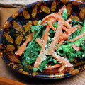 低カロ探検隊's cooksnap of when they made 春菊と人参のさっぱり胡麻和え.