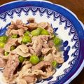 ma2kaboch's cooksnap of when they made シェフ直伝★豚肉とグリンピースの煮込み★.