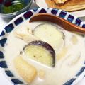 YUKIKI☆'s cooksnap of when they made さつまいものごま味噌豆乳汁.