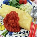 在宅勤務のおじさん's cooksnap of when they made ホールトマトで作る本気のオムライス.