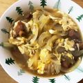 ∞らら∞'s cooksnap of when they made 焼鳥缶でお手軽親子丼.