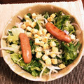 おじ☆さん's cooksnap of when they made Coco壱風　ソーセージたまごサラダ.