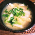 ふか谷's cooksnap of when they made 大根とじゃがいもと油揚げの味噌汁.